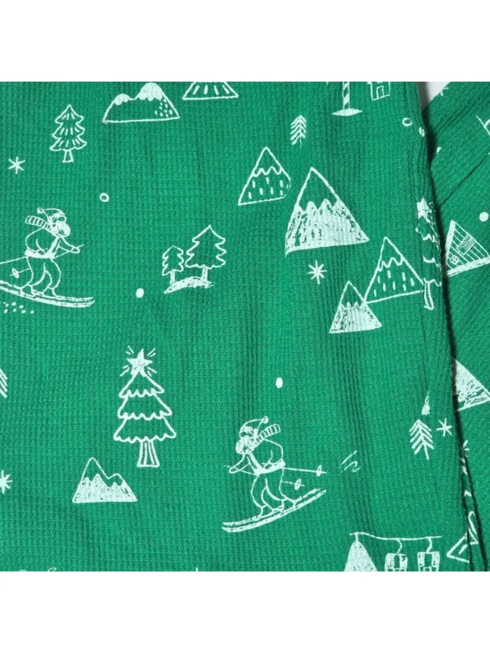 Wondershop Holiday Pajama Pants Size Large Green Thermal Lounge PJs Sleepwear